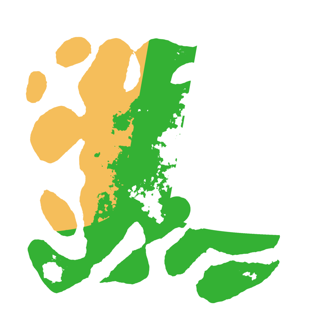 Biome Rust Map: Barren, Size: 3500, Seed: 3696123