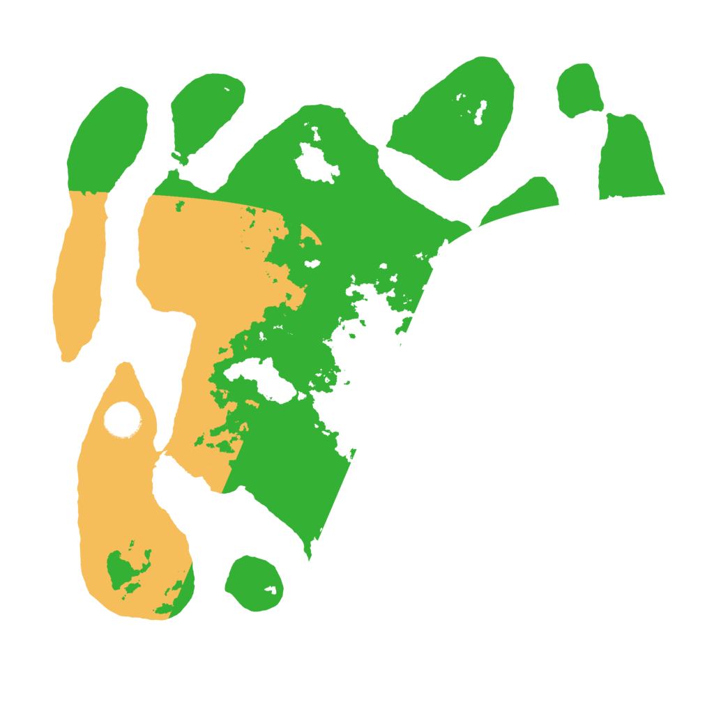 Biome Rust Map: Barren, Size: 3500, Seed: 1076098