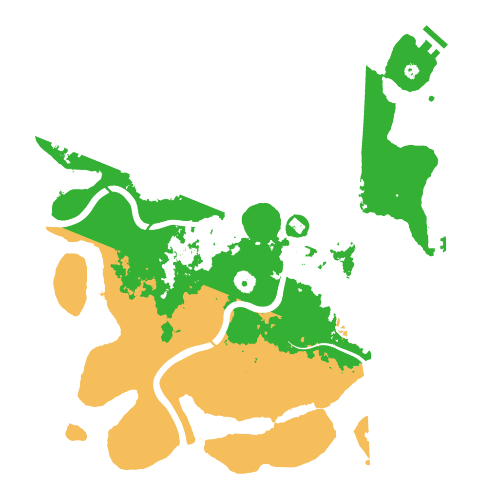 Biome Rust Map: Procedural Map, Size: 3500, Seed: 1391075