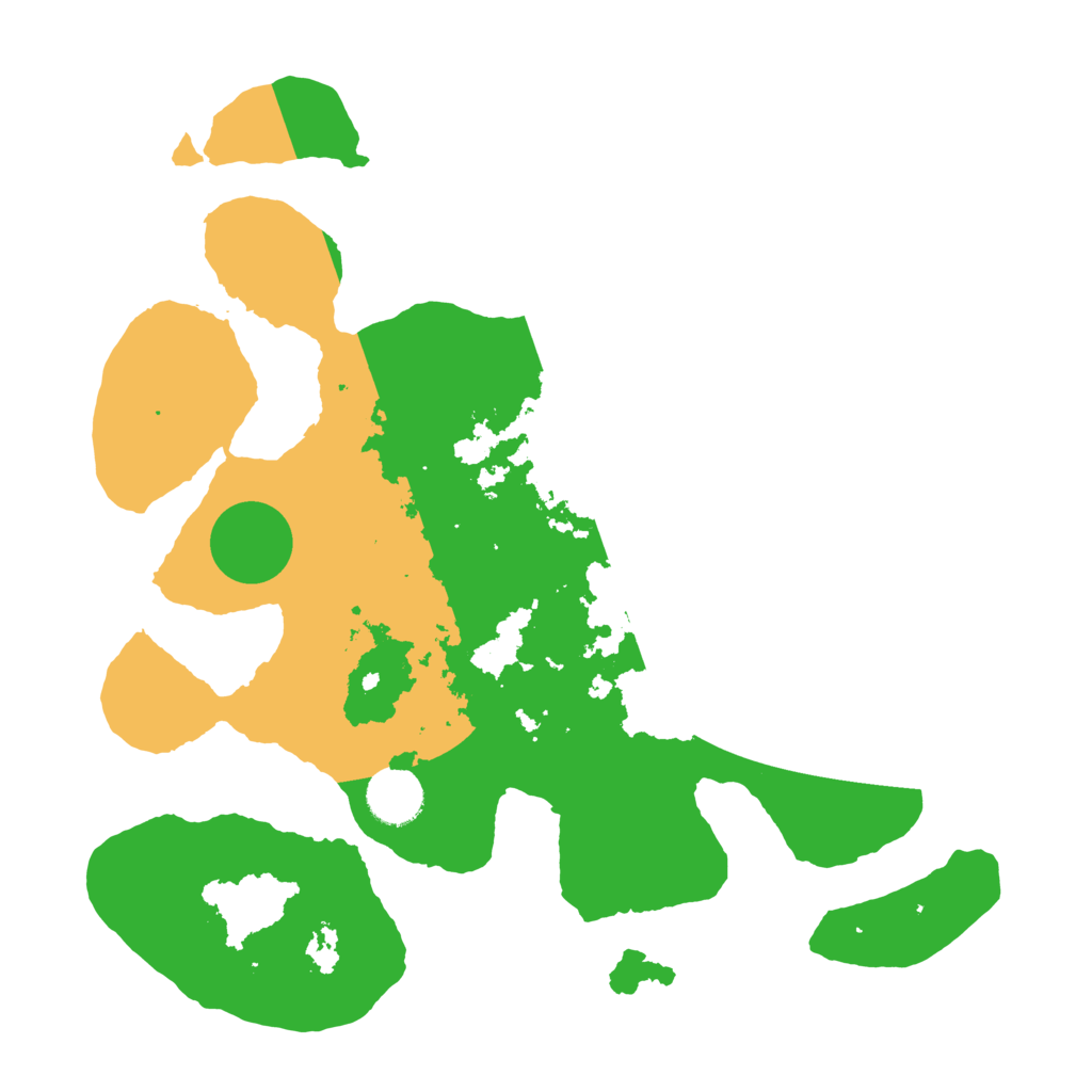 Biome Rust Map: Barren, Size: 3500, Seed: 3883363