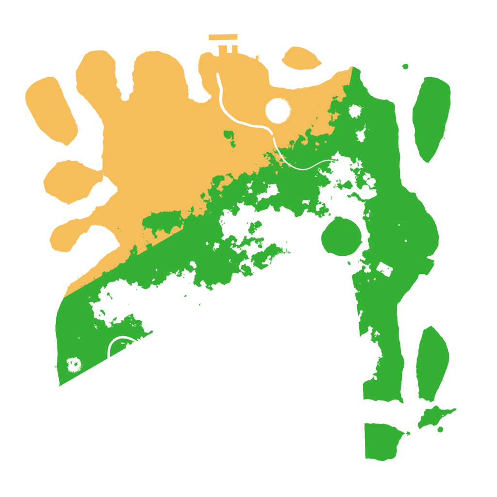 Biome Rust Map: Procedural Map, Size: 3500, Seed: 3536777