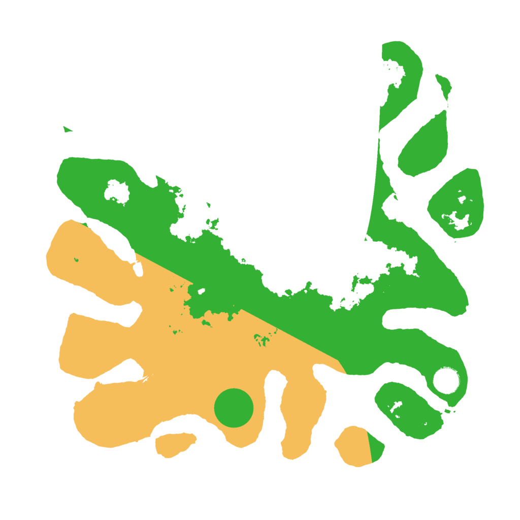 Biome Rust Map: Barren, Size: 3500, Seed: 998050