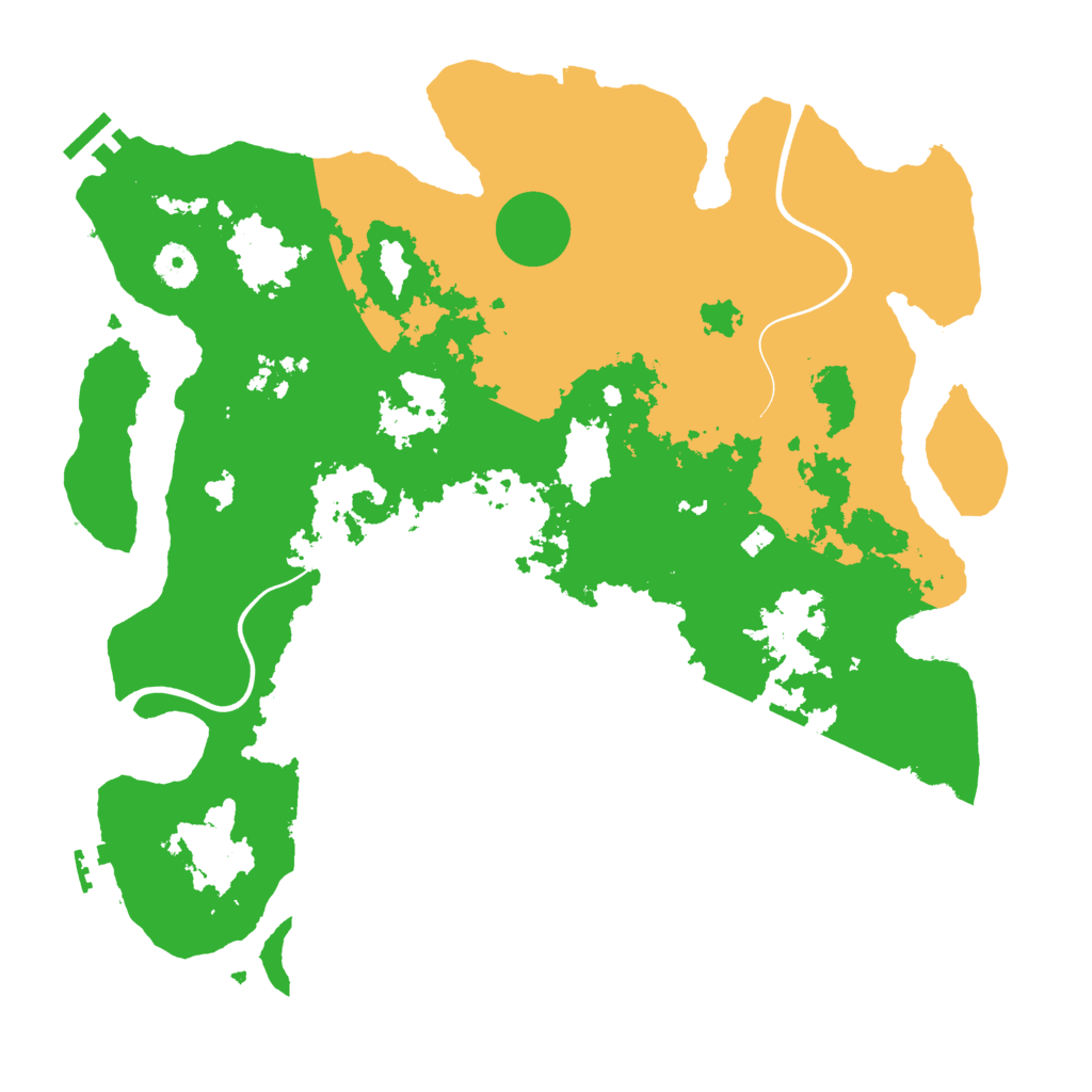 Biome Rust Map: Procedural Map, Size: 3850, Seed: 1233595398