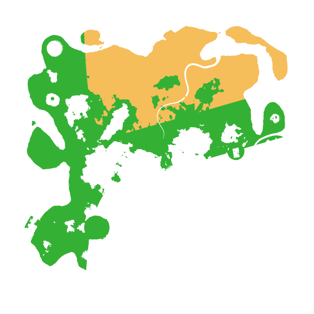 Biome Rust Map: Procedural Map, Size: 3500, Seed: 4383633