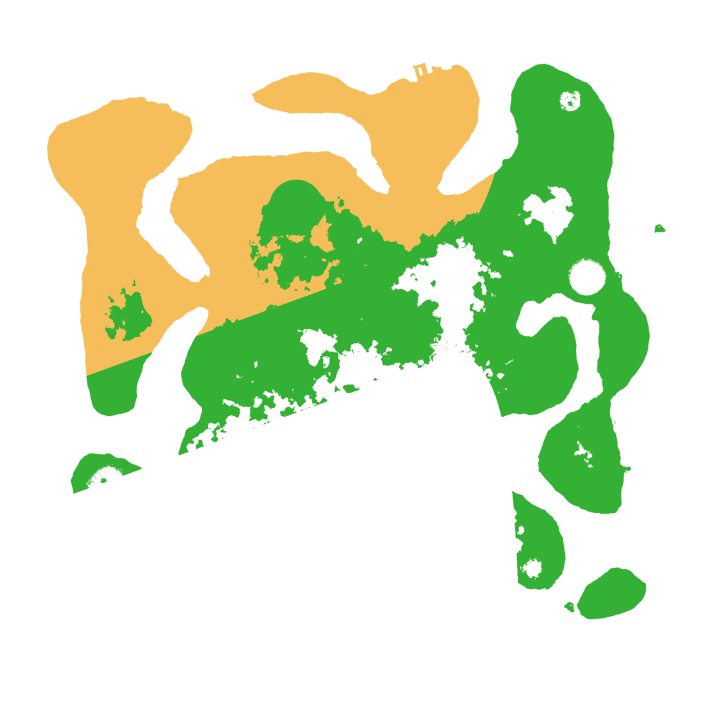 Biome Rust Map: Procedural Map, Size: 3500, Seed: 3933694