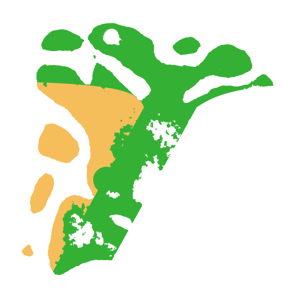 Biome Rust Map: Barren, Size: 3500, Seed: 6407541