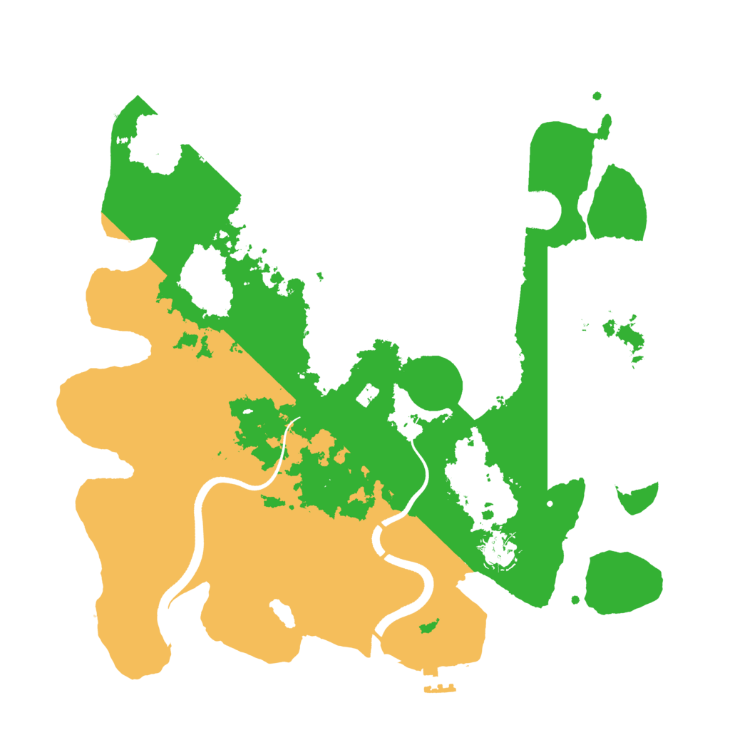Biome Rust Map: Procedural Map, Size: 3500, Seed: 2590007