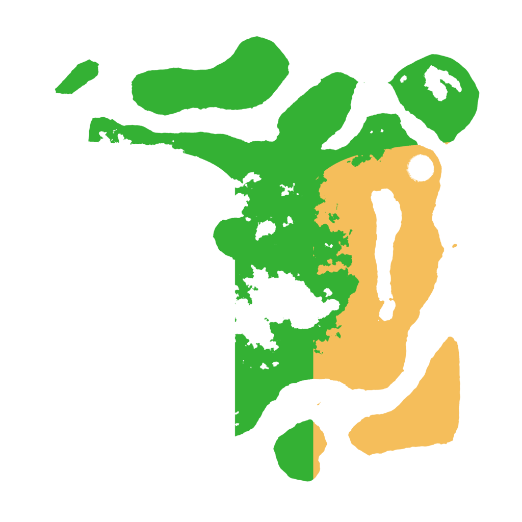 Biome Rust Map: Barren, Size: 3500, Seed: 1936857