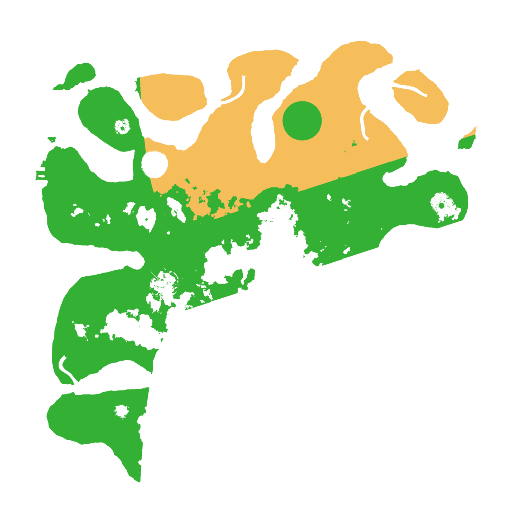 Biome Rust Map: Procedural Map, Size: 3500, Seed: 1235336