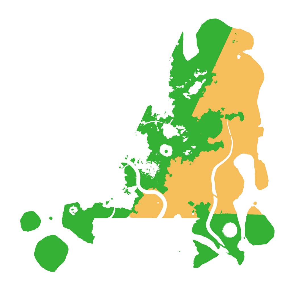 Biome Rust Map: Procedural Map, Size: 3500, Seed: 2937299