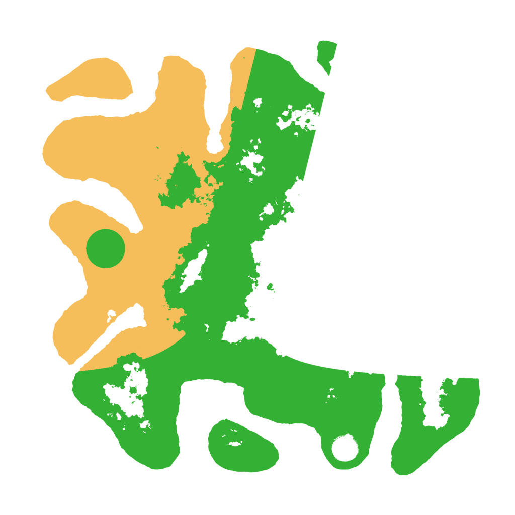 Biome Rust Map: Barren, Size: 3500, Seed: 6217539