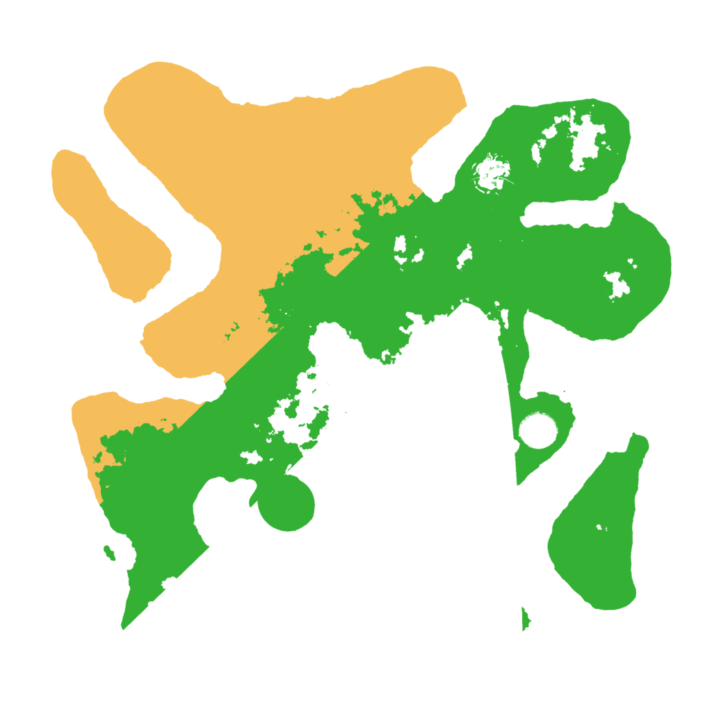 Biome Rust Map: Barren, Size: 3500, Seed: 813498