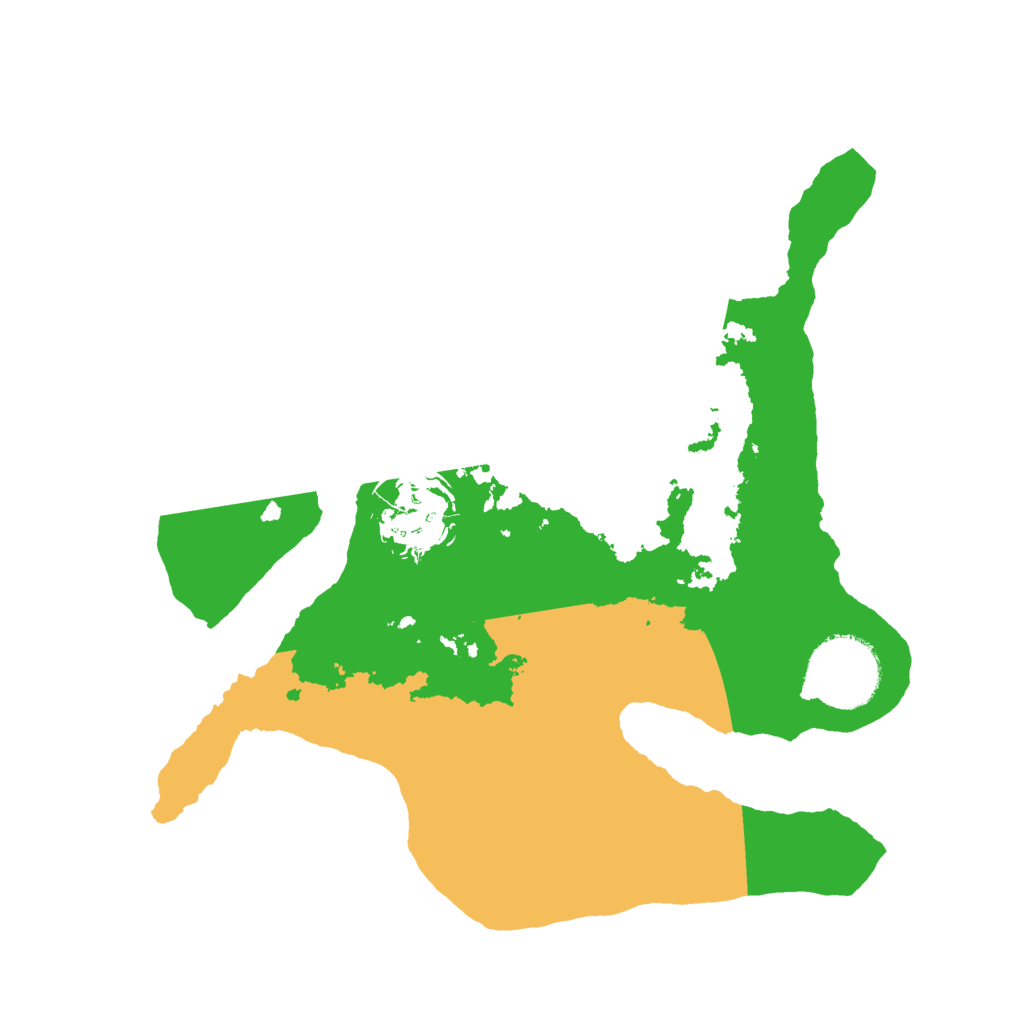 Biome Rust Map: Barren, Size: 2500, Seed: 3427811