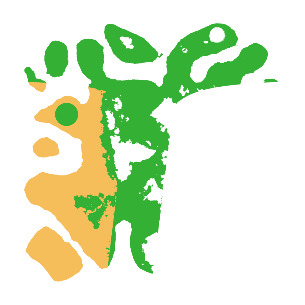 Biome Rust Map: Barren, Size: 3500, Seed: 3854411