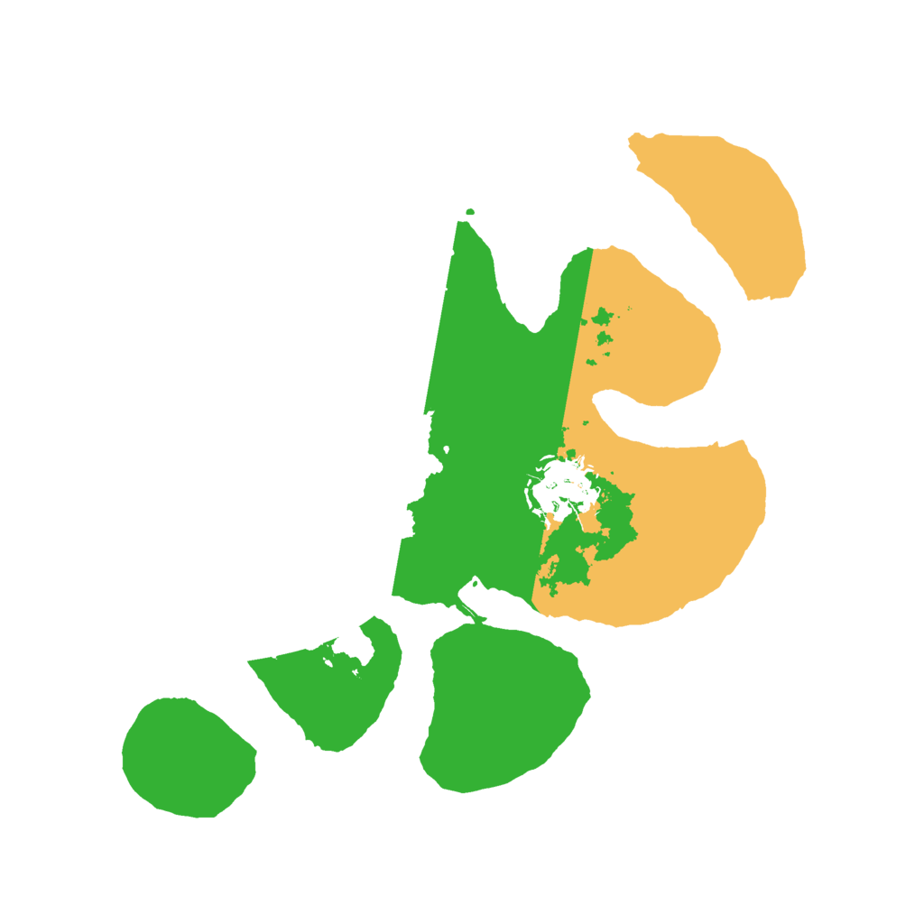 Biome Rust Map: Barren, Size: 2500, Seed: 5200338