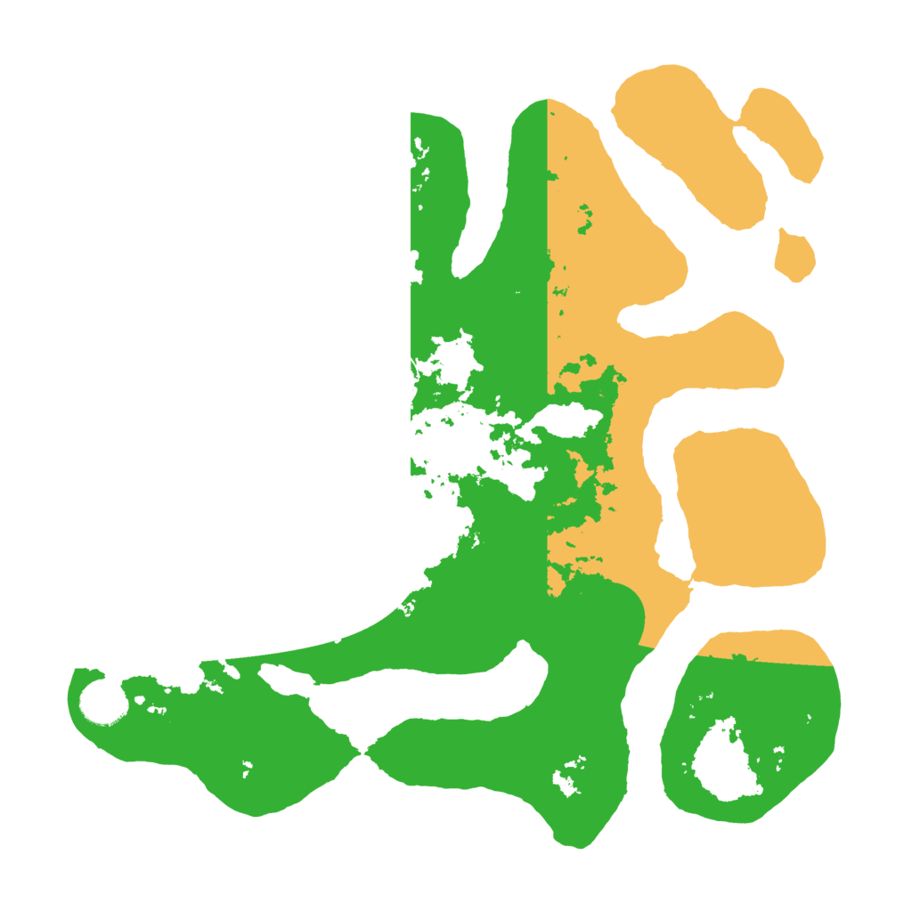 Biome Rust Map: Barren, Size: 3500, Seed: 2009144