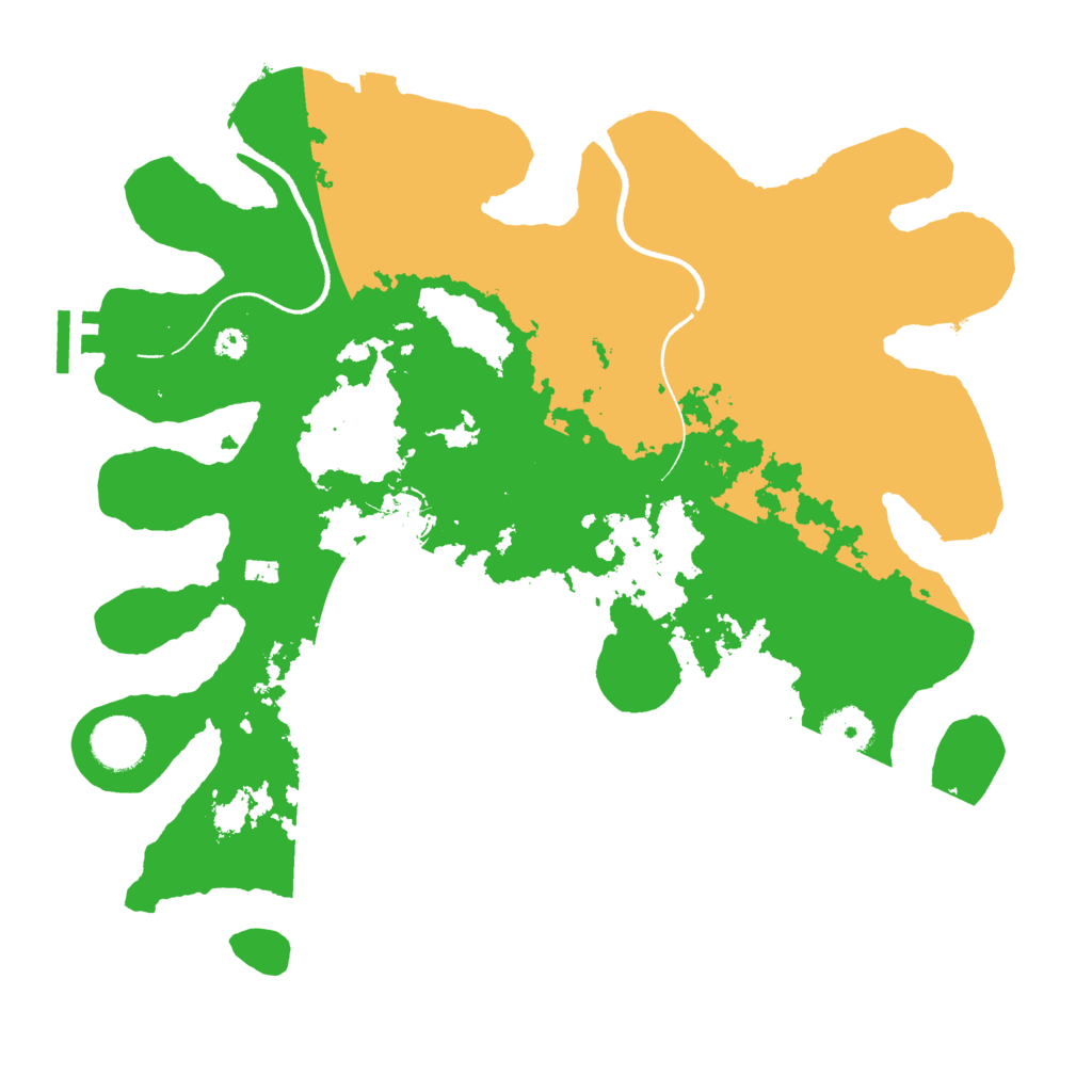 Biome Rust Map: Procedural Map, Size: 3500, Seed: 373383