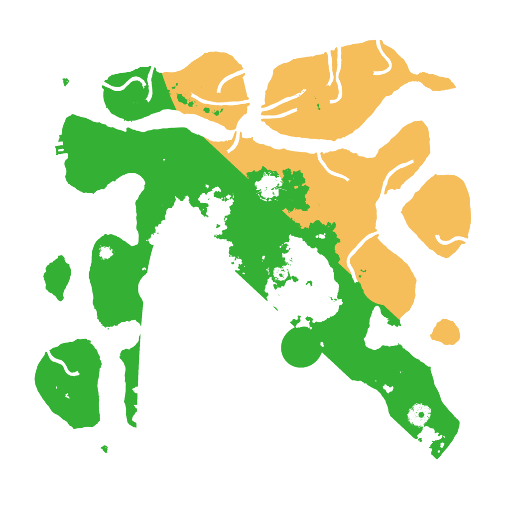 Biome Rust Map: Procedural Map, Size: 3500, Seed: 2574005