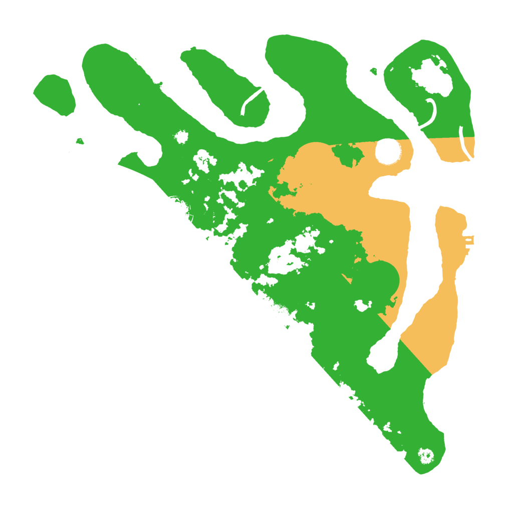 Biome Rust Map: Procedural Map, Size: 3500, Seed: 3157454