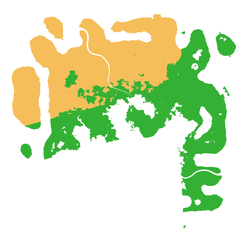Biome Rust Map: Procedural Map, Size: 3700, Seed: 17016