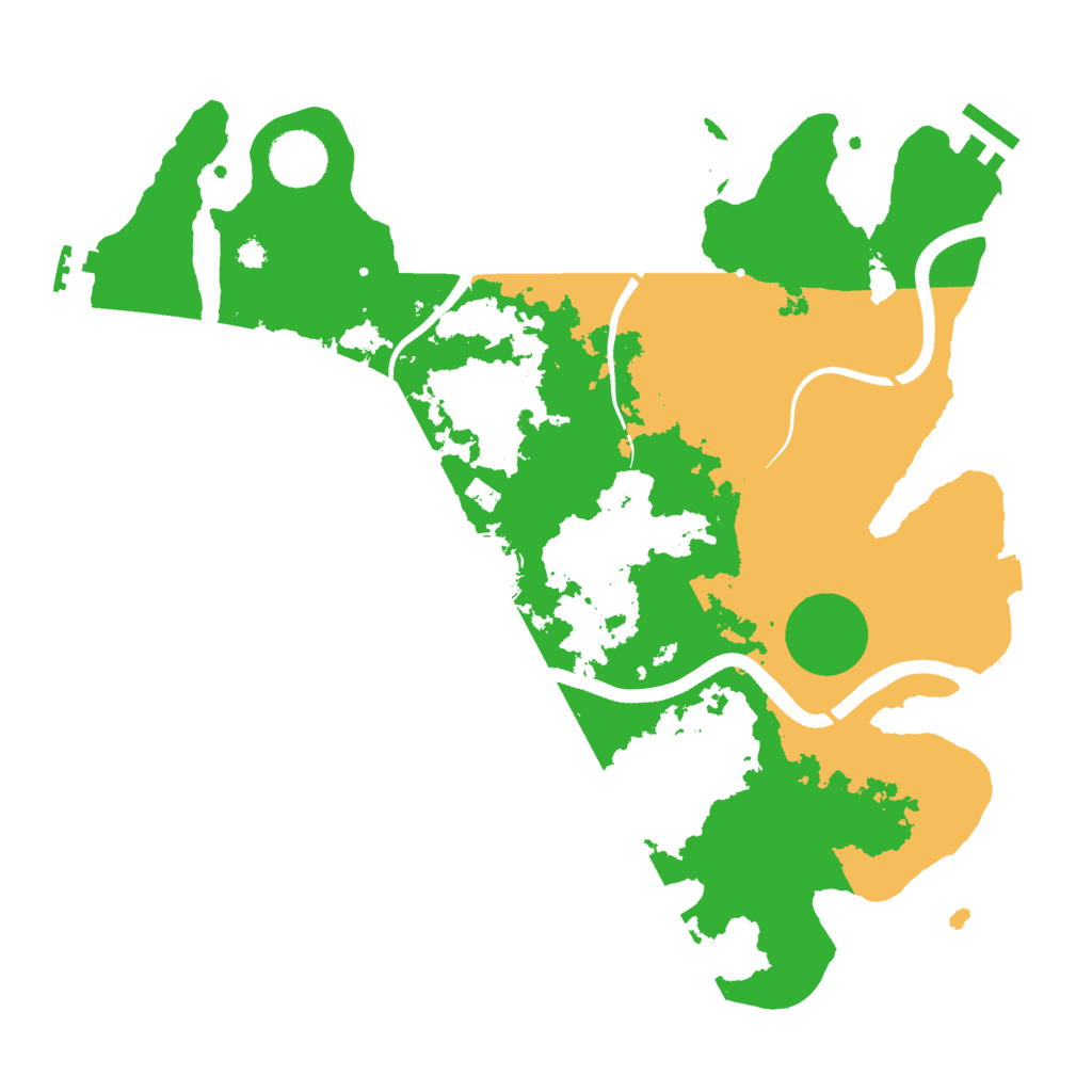 Biome Rust Map: Procedural Map, Size: 3500, Seed: 6458970