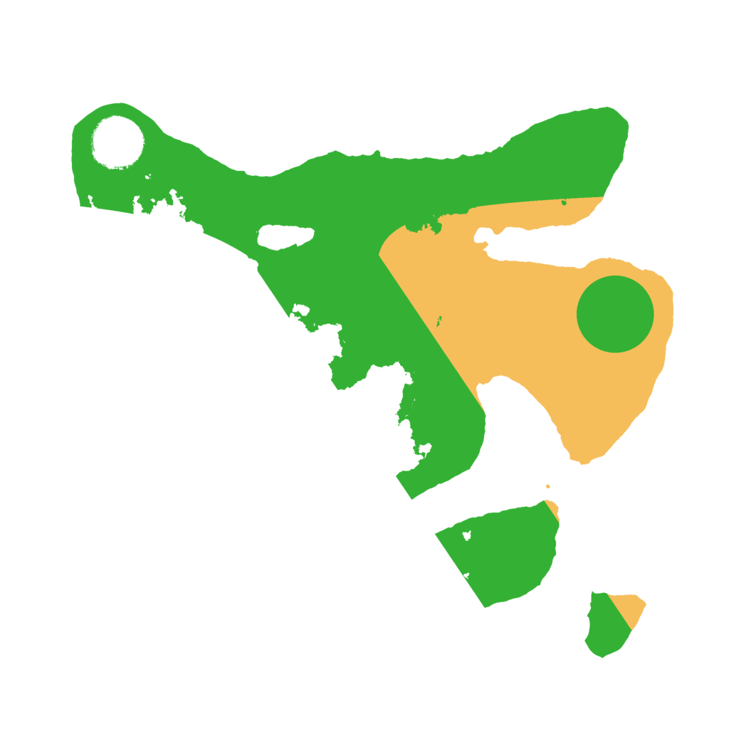 Biome Rust Map: Barren, Size: 2500, Seed: 4824526