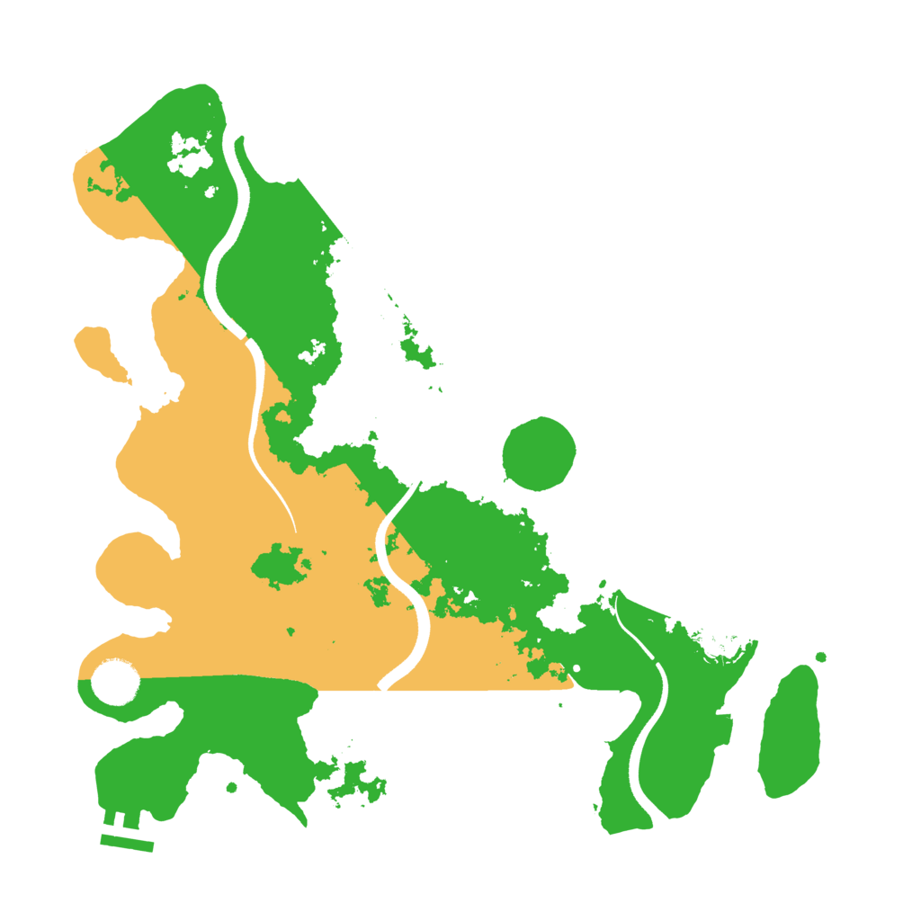 Biome Rust Map: Procedural Map, Size: 3500, Seed: 5393741