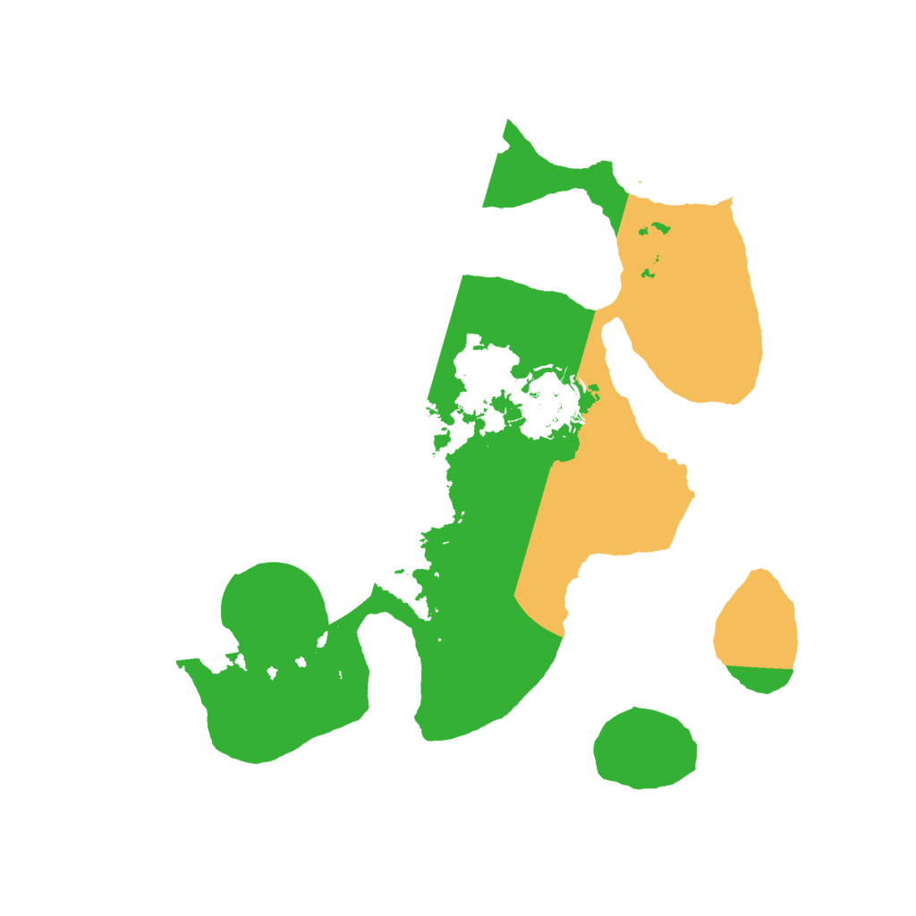 Biome Rust Map: Barren, Size: 2500, Seed: 4498050