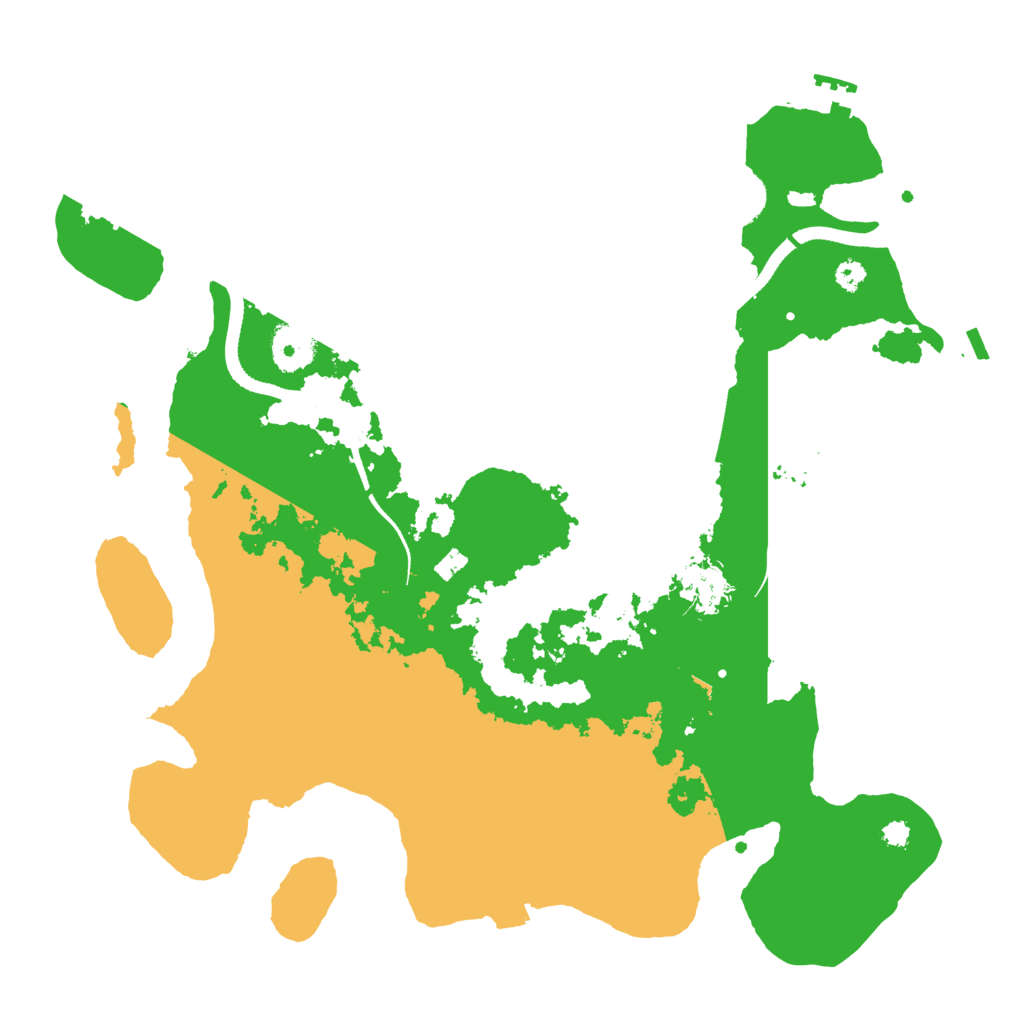 Biome Rust Map: Procedural Map, Size: 3500, Seed: 1861743