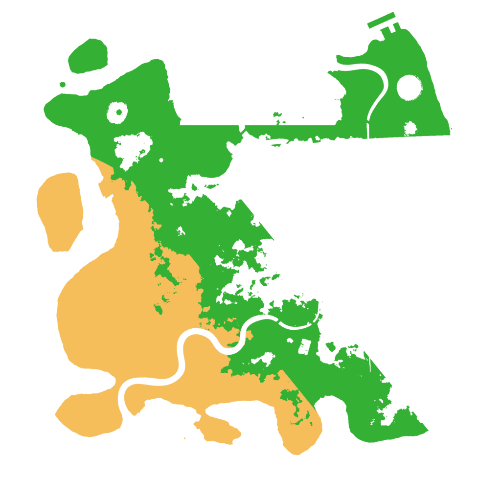 Biome Rust Map: Procedural Map, Size: 3500, Seed: 4620862