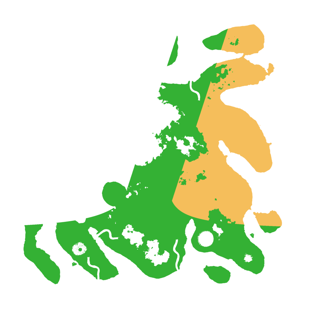 Biome Rust Map: Procedural Map, Size: 3500, Seed: 4785847