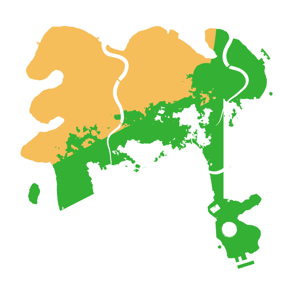 Biome Rust Map: Procedural Map, Size: 3500, Seed: 2702595