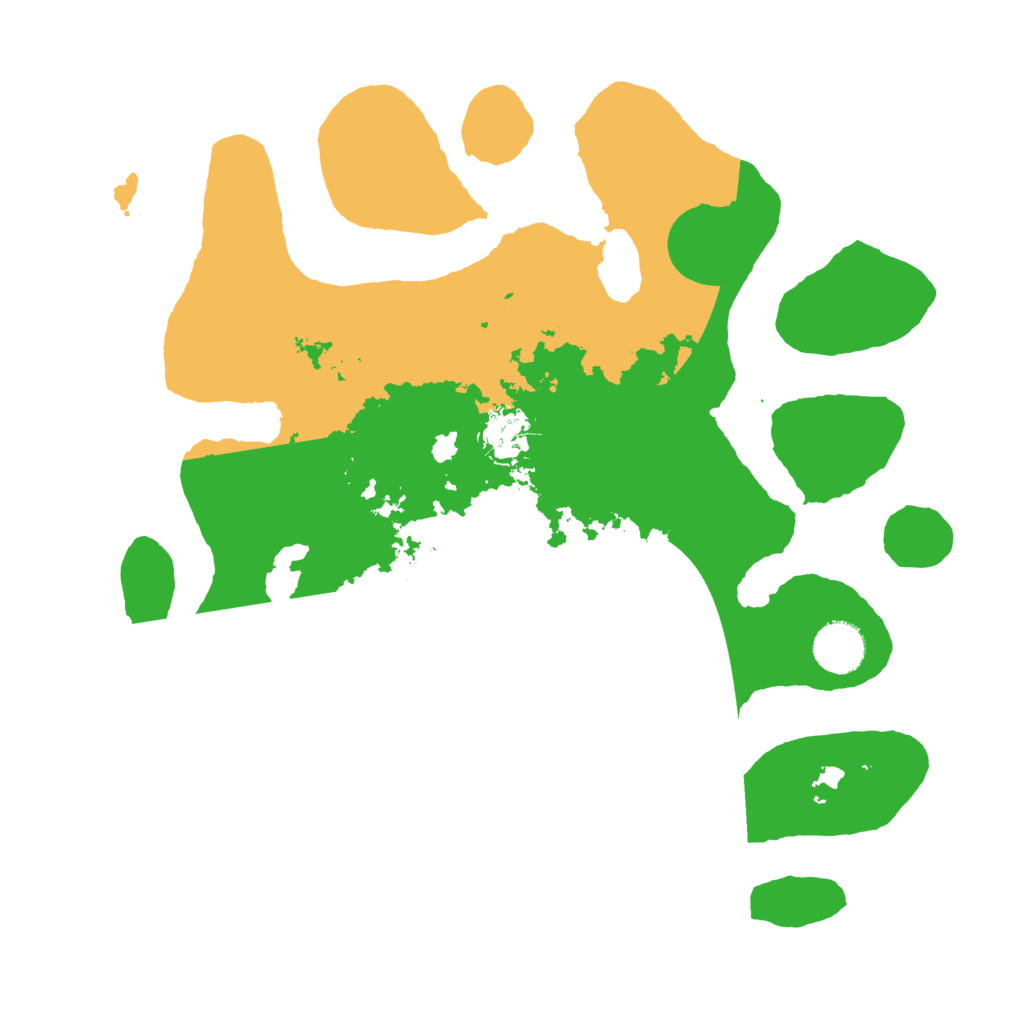 Biome Rust Map: Barren, Size: 3500, Seed: 5191095