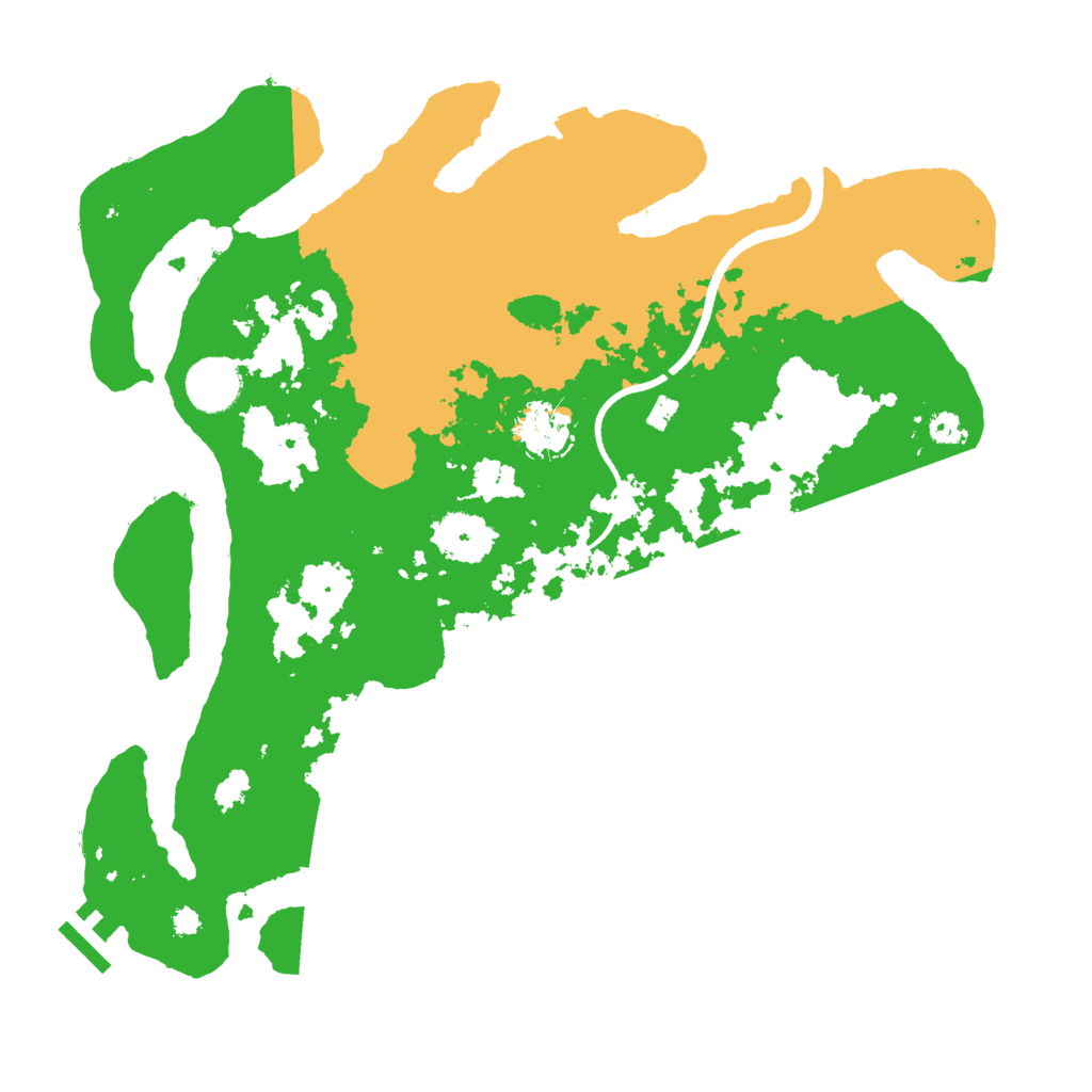 Biome Rust Map: Procedural Map, Size: 3500, Seed: 4774266