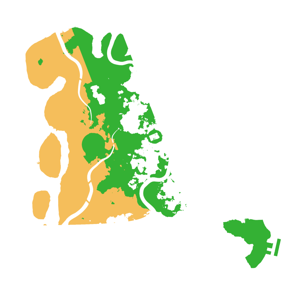 Biome Rust Map: Procedural Map, Size: 3500, Seed: 4796104