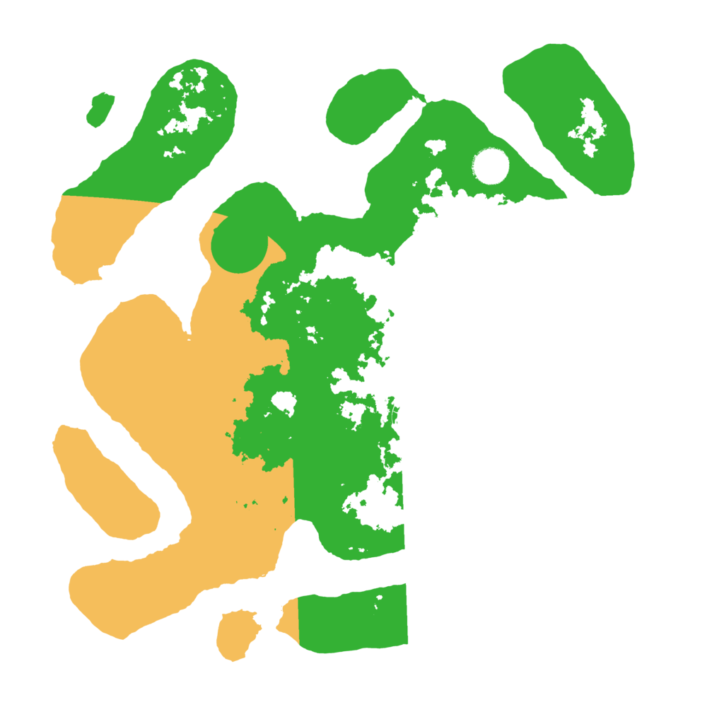 Biome Rust Map: Barren, Size: 3500, Seed: 1061651