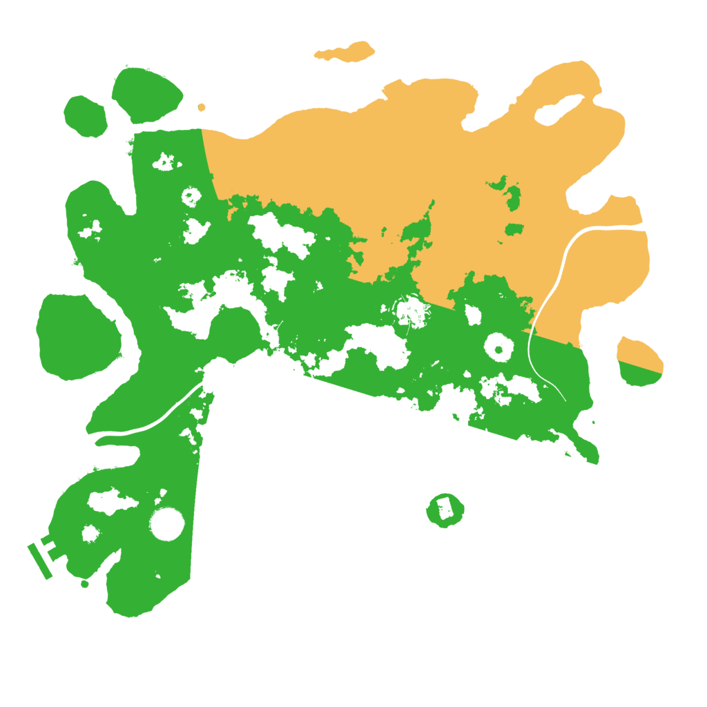 Biome Rust Map: Procedural Map, Size: 3700, Seed: 932587436