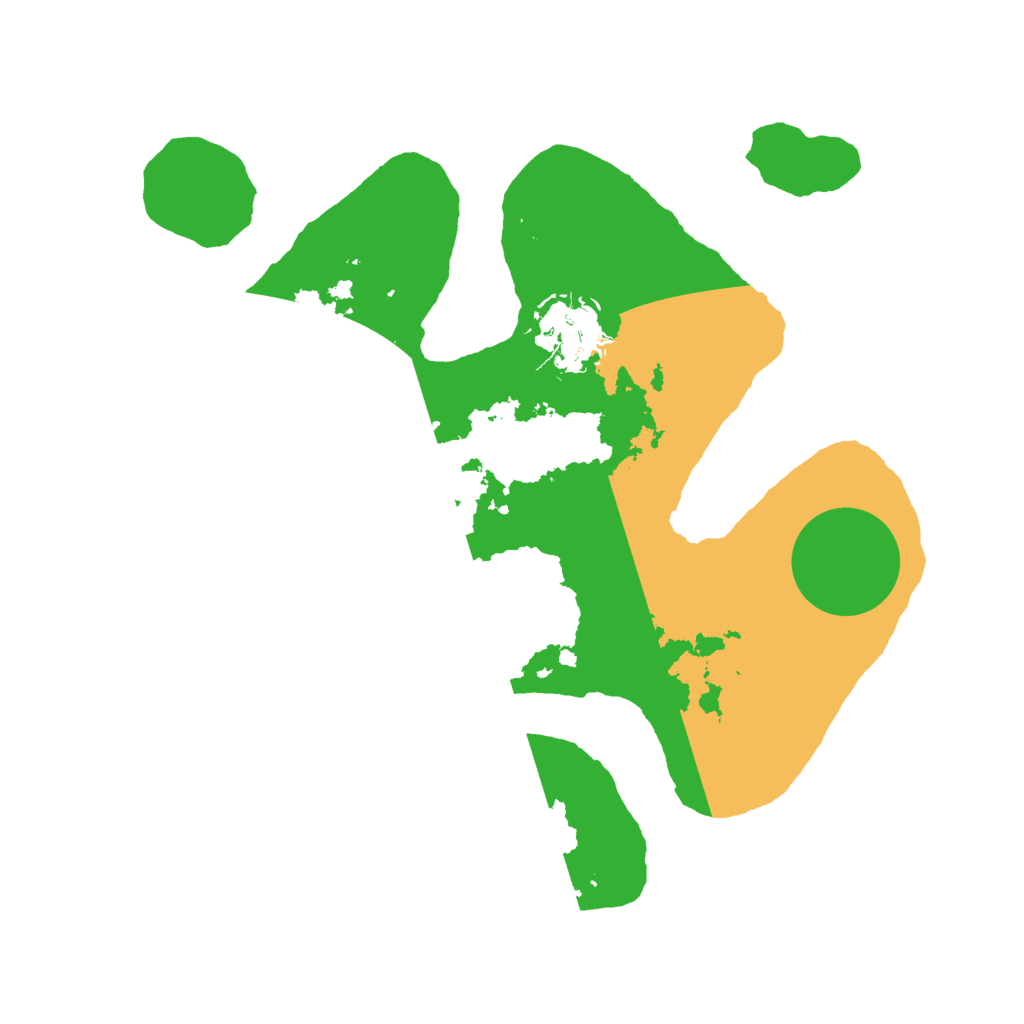 Biome Rust Map: Barren, Size: 2500, Seed: 496984