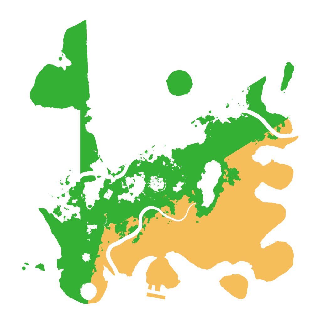 Biome Rust Map: Procedural Map, Size: 3500, Seed: 6449160