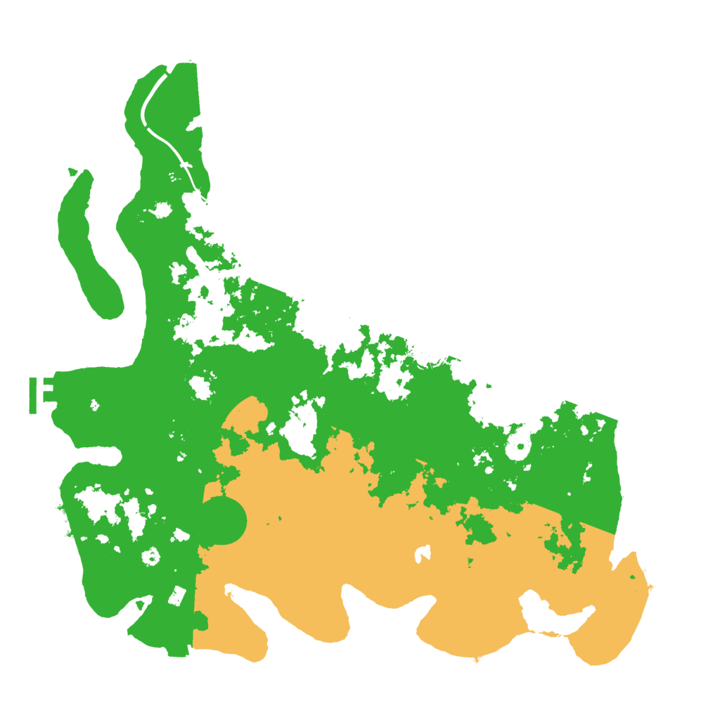 Biome Rust Map: Procedural Map, Size: 4000, Seed: 54525152