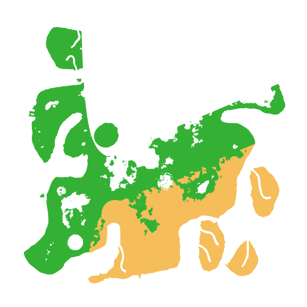 Biome Rust Map: Procedural Map, Size: 3500, Seed: 1334430