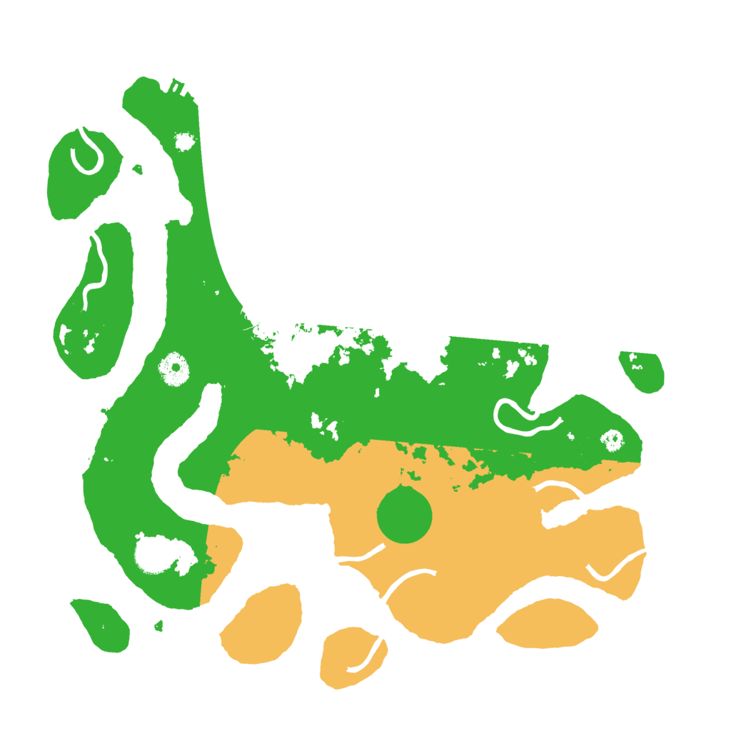 Biome Rust Map: Procedural Map, Size: 3500, Seed: 6358379