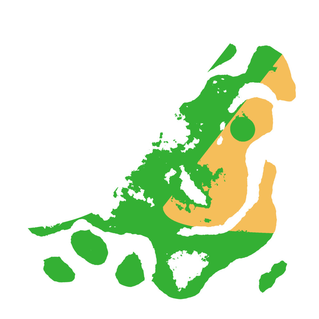 Biome Rust Map: Barren, Size: 3500, Seed: 284742