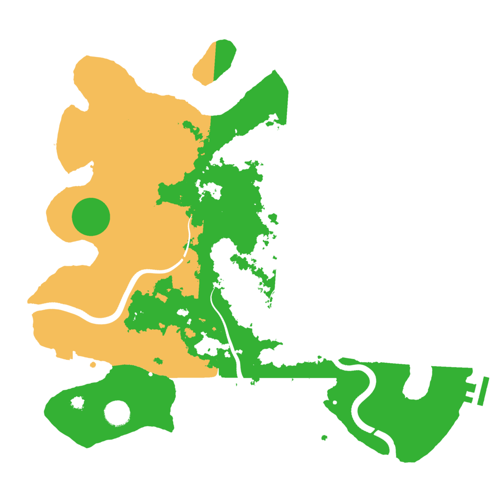 Biome Rust Map: Procedural Map, Size: 3500, Seed: 1863332