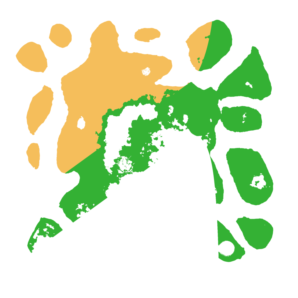 Biome Rust Map: Barren, Size: 3500, Seed: 2453129