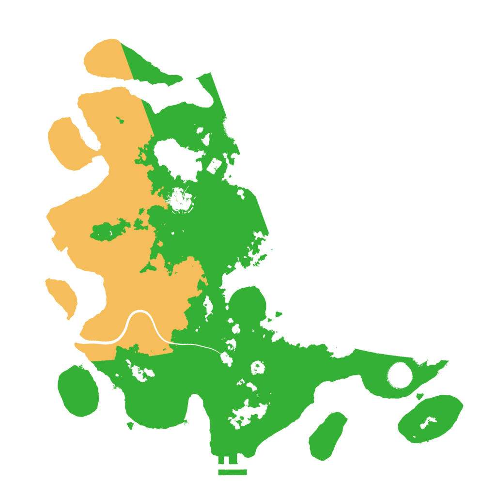 Biome Rust Map: Procedural Map, Size: 3500, Seed: 6353215