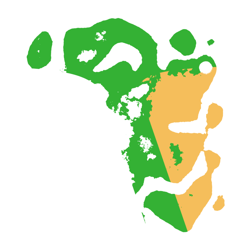 Biome Rust Map: Barren, Size: 3500, Seed: 1139790