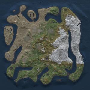 Thumbnail Rust Map: Procedural Map, Size: 4200, Seed: 1211283348, 20 Monuments