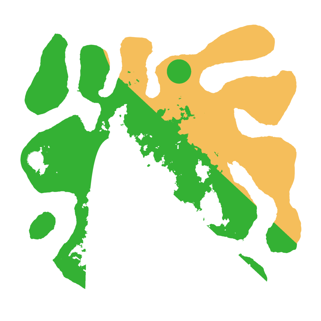 Biome Rust Map: Barren, Size: 3500, Seed: 5187850