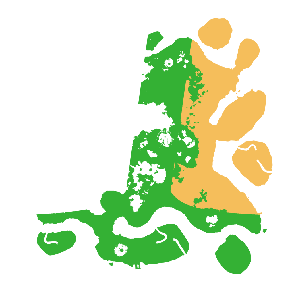 Biome Rust Map: Procedural Map, Size: 3500, Seed: 1468393